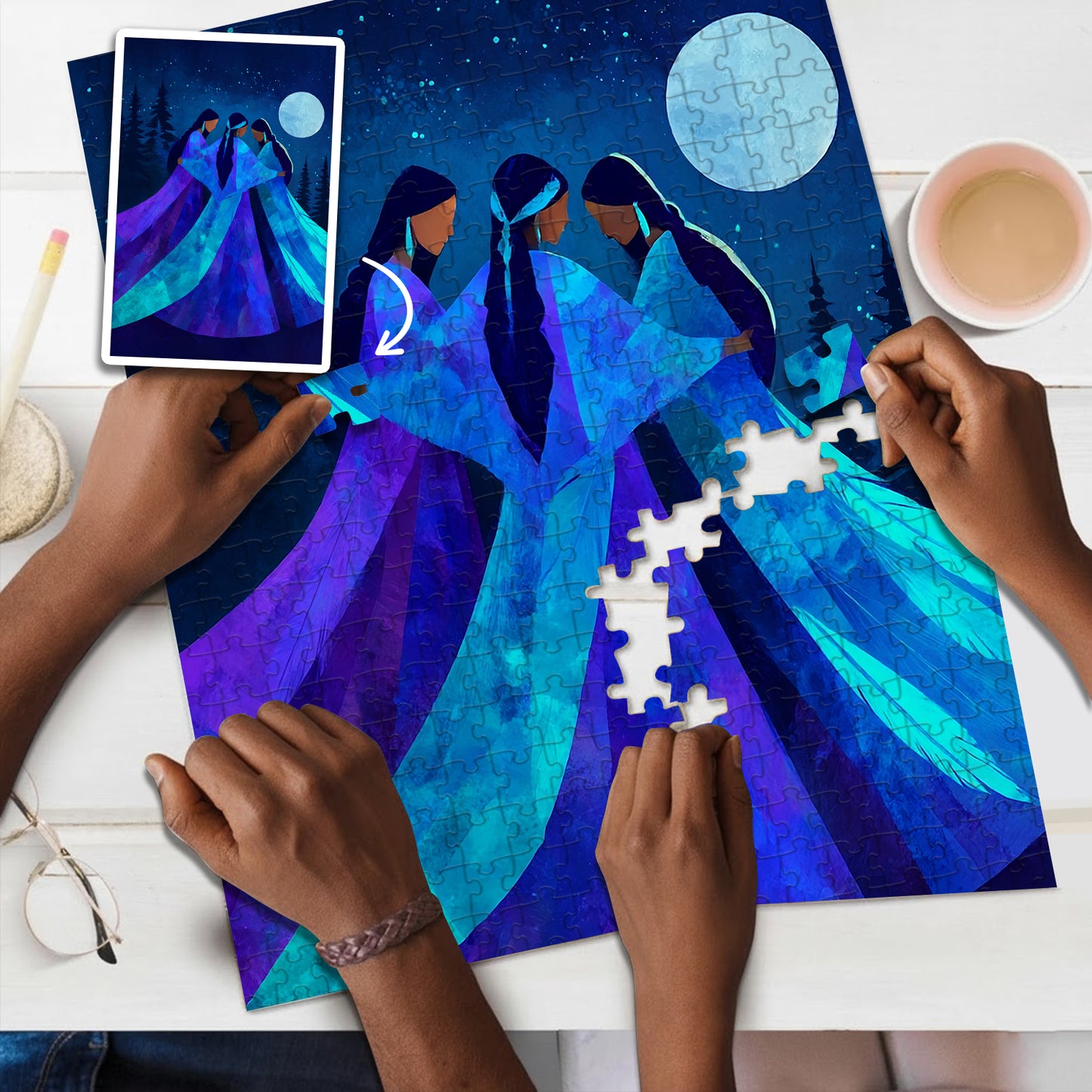 Keepers of the Moonlight – Wooden Jigsaw Puzzle (300 / 500 / 1000 Pieces)