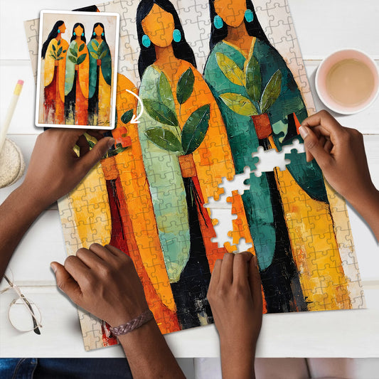 Harmony in Three – Wooden Jigsaw Puzzle (300 / 500 / 1000 Pieces)