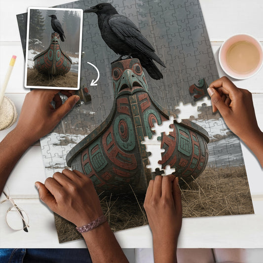 Raven 2 – Wooden Jigsaw Puzzle (300 / 500 / 1000 Pieces)