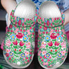 Native Pattern Clog Shoes For Adult and Kid 89129 New