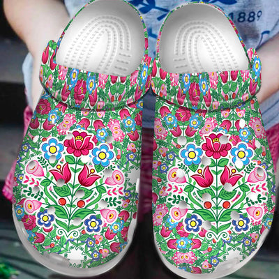 Native Pattern Clog Shoes For Adult and Kid 89129 New