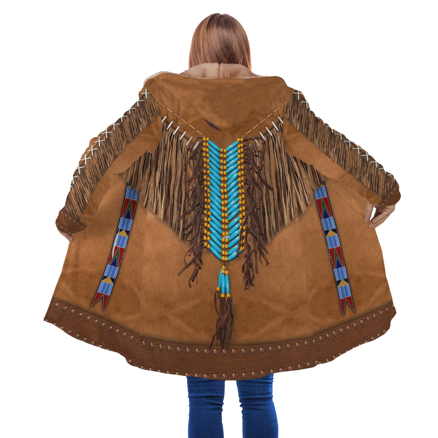 Brown Tassels Style Native Cloak