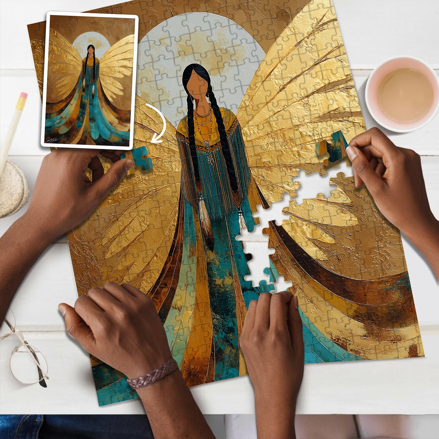 Wings of the Ancestors – Wooden Jigsaw Puzzle (300 / 500 / 1000 Pieces)