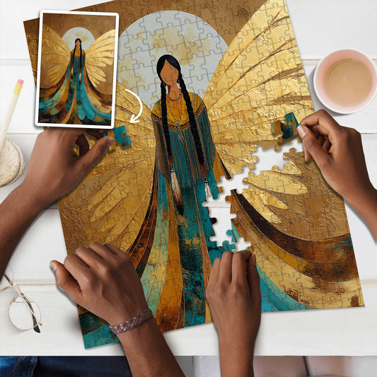 Wings of the Ancestors – Wooden Jigsaw Puzzle (300 / 500 / 1000 Pieces)