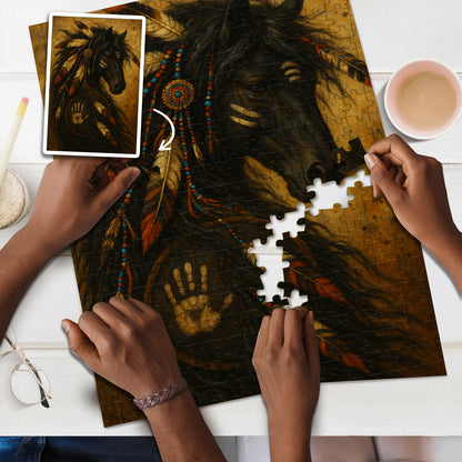 The Gallop in the Wind – Wooden Jigsaw Puzzle (300 / 500 / 1000 Pieces)