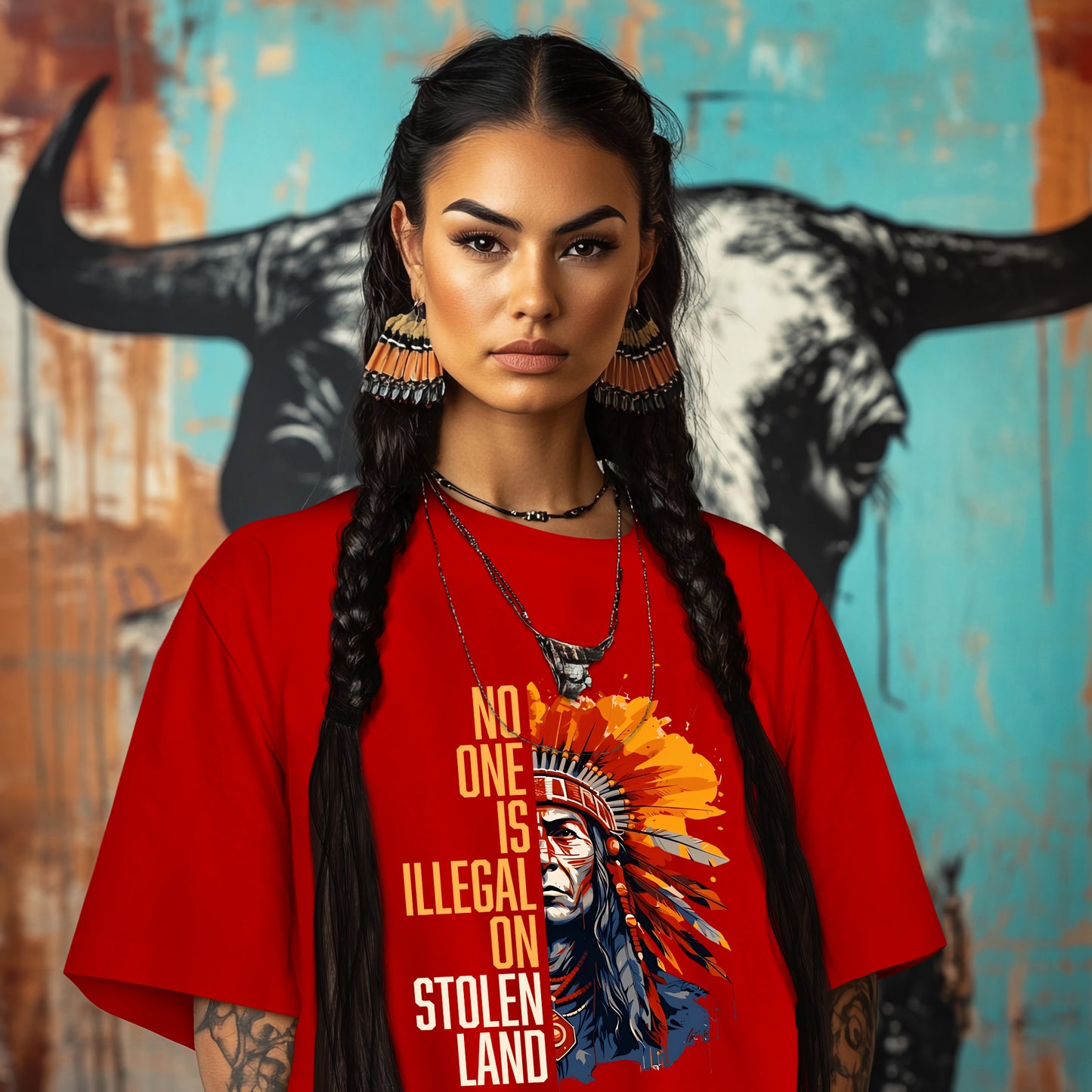 NO ONE IS ILLEGAL ON STOLEN LAND