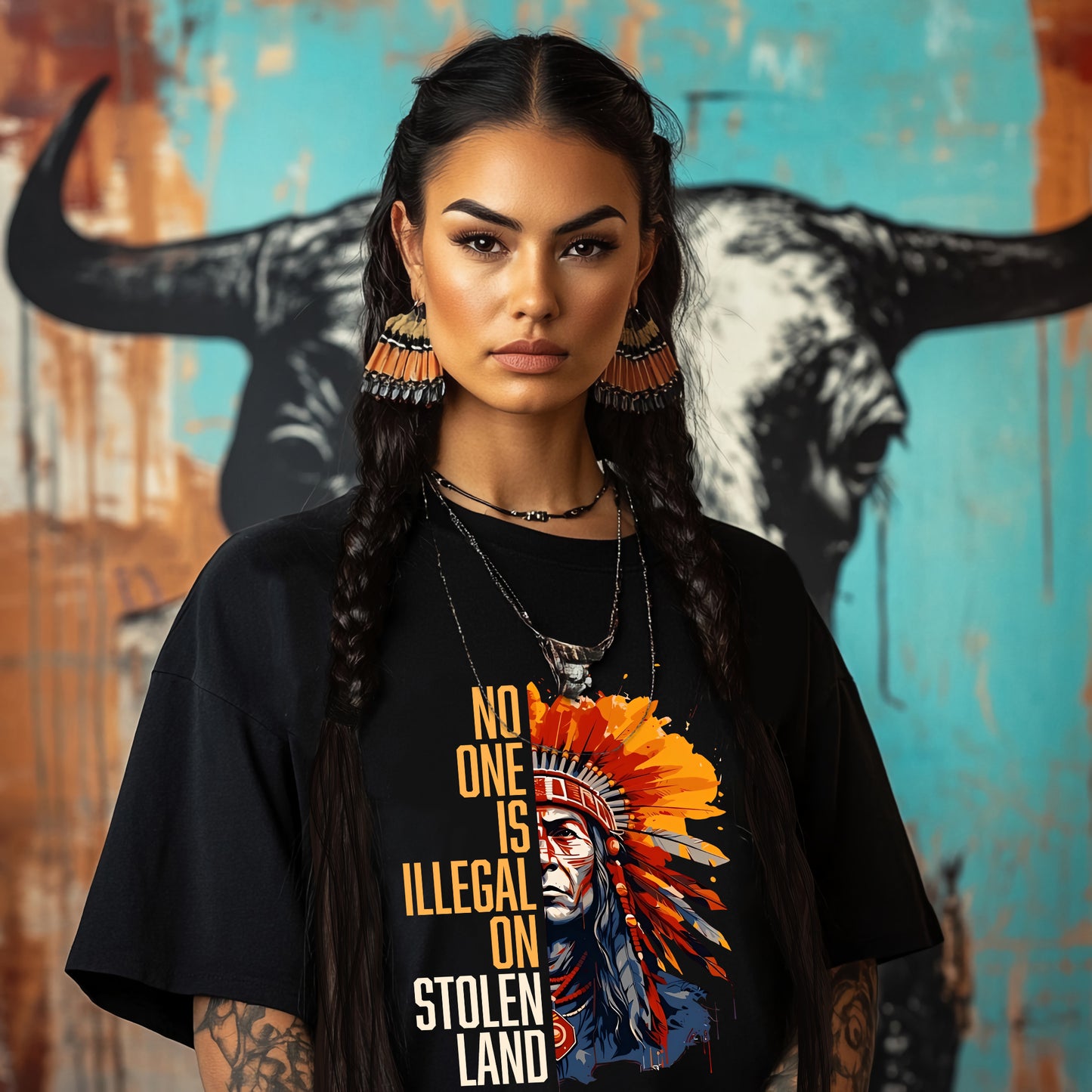 NO ONE IS ILLEGAL ON STOLEN LAND