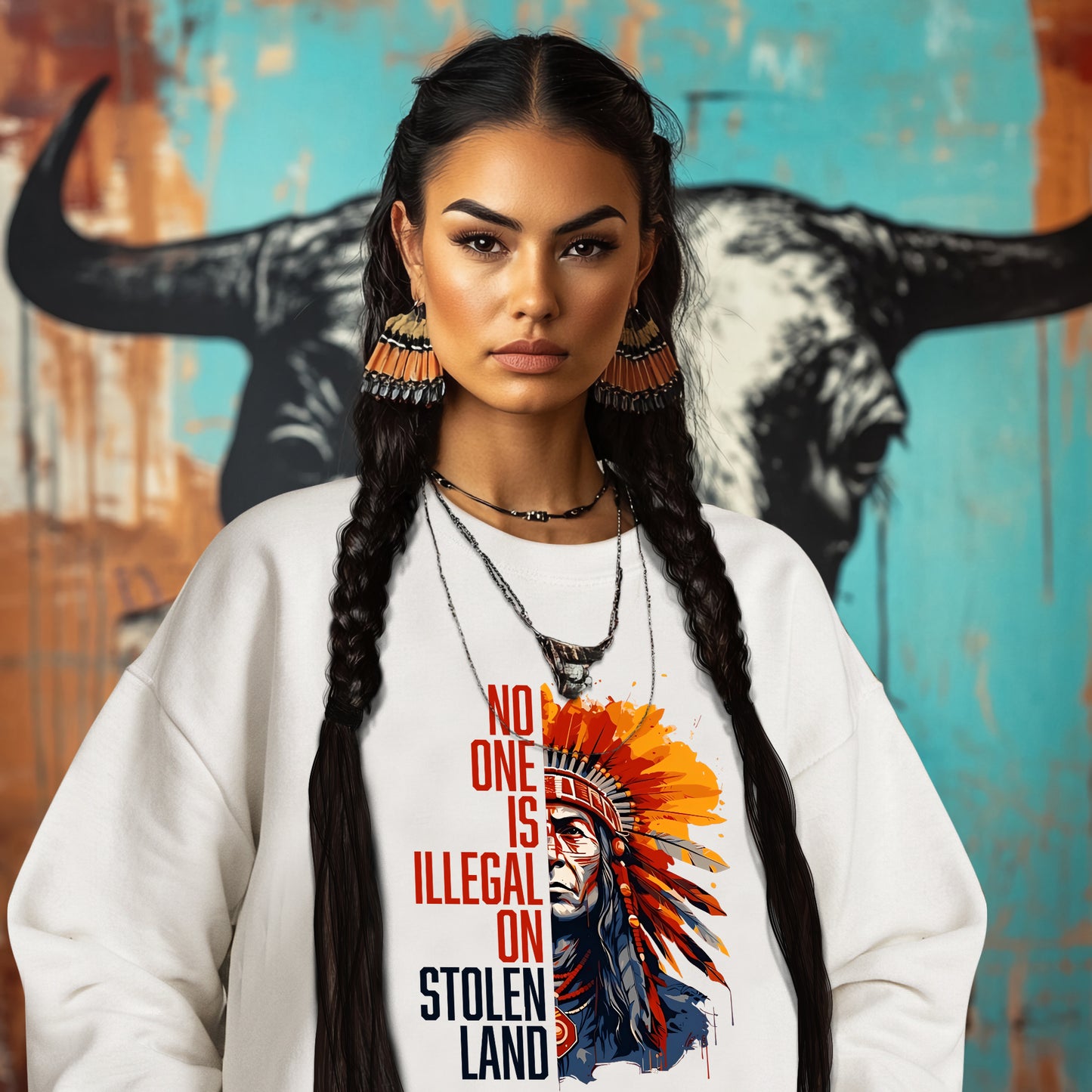 NO ONE IS ILLEGAL ON STOLEN LAND