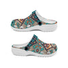 Native Pattern Clog Shoes For Adult and Kid 89145 New