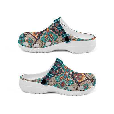 Native Pattern Clog Shoes For Adult and Kid 89145 New