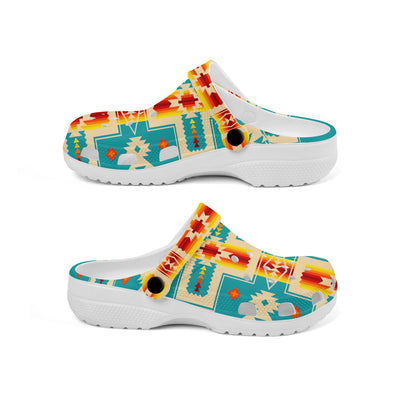 Native Pattern Clog Shoes For Adult and Kid 89172 New