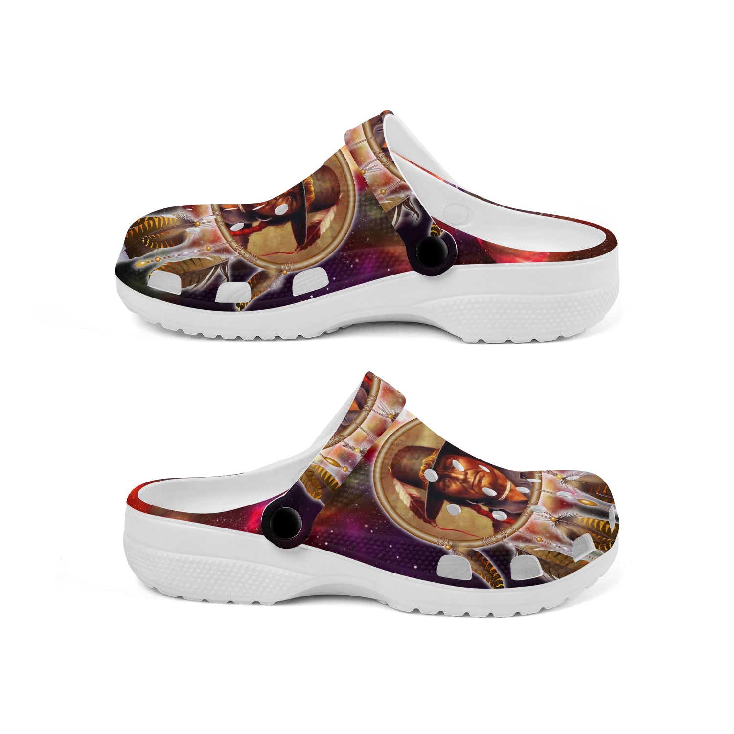 Native Pattern Clog Shoes For Adult and Kid 89106 New