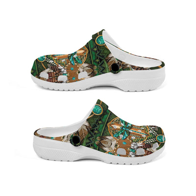 Native Pattern Clog Shoes For Adult and Kid 89148 New