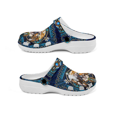 Native Pattern Clog Shoes For Adult and Kid 89164 New