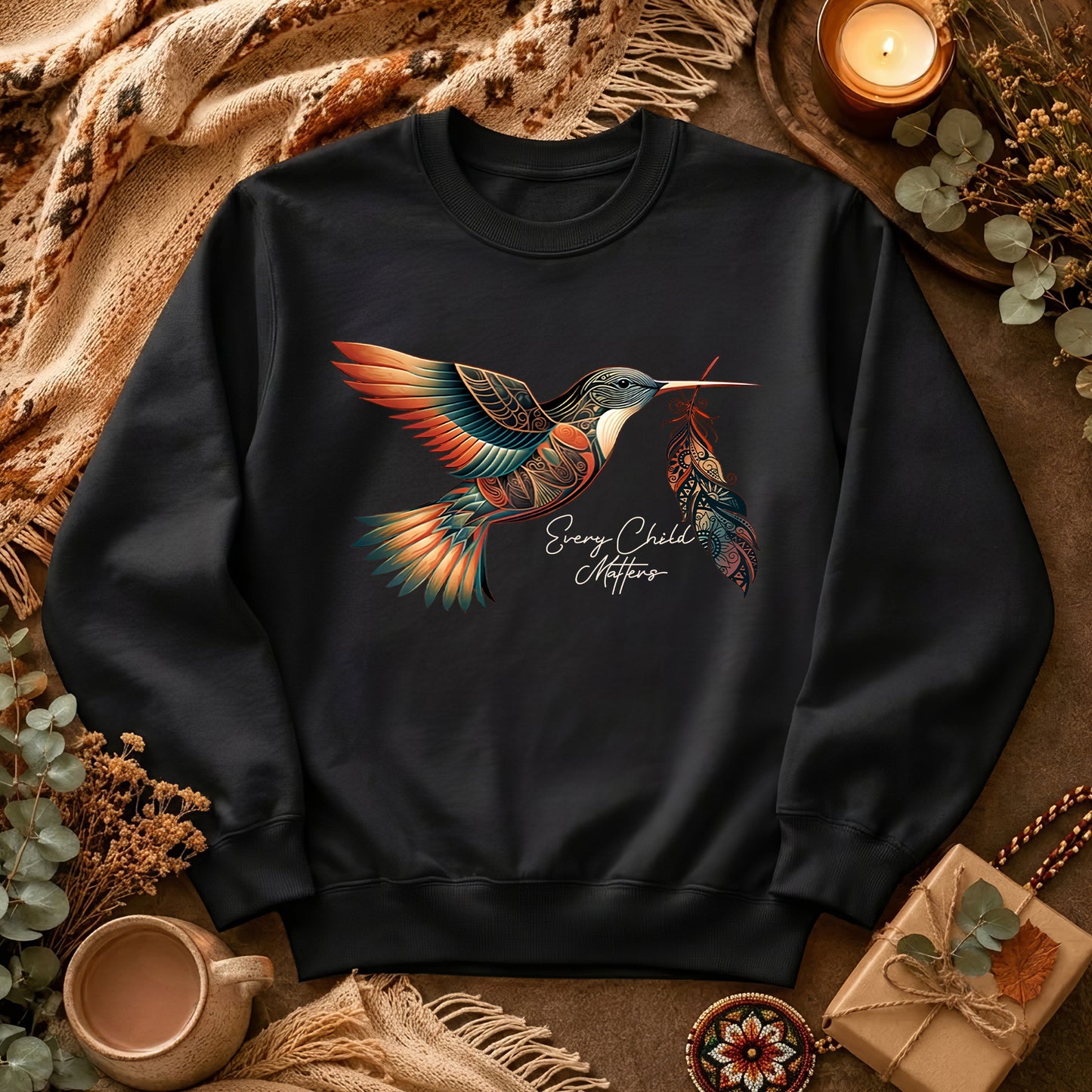 When Joy Returns Hummingbird Orange Shirt