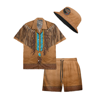 Native Pattern Hawaiian Shirt New - 86001