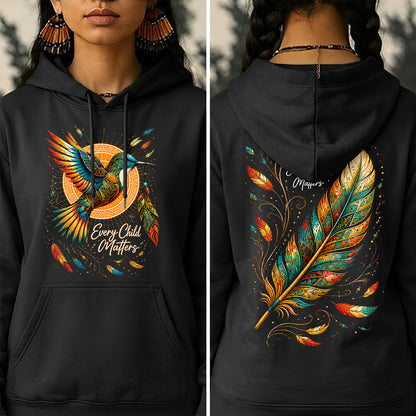 Hummingbird Remembrance Orange Shirt - Two Sides