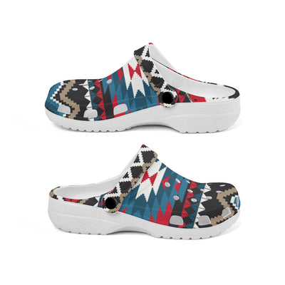 Native Pattern Clog Shoes For Adult and Kid 89170 New