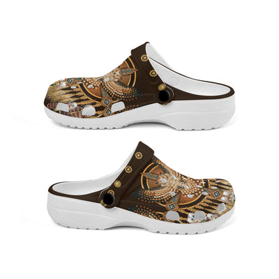 Native Pattern Clog Shoes For Adult and Kid 89139 New