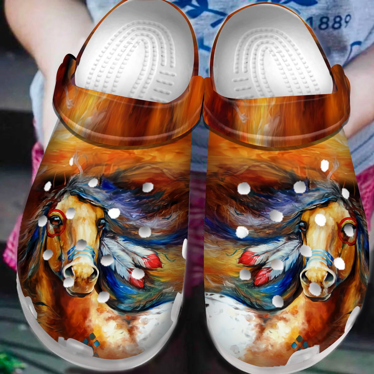 Native Pattern Clog Shoes For Adult and Kid 89223 New – Native Heritage ...