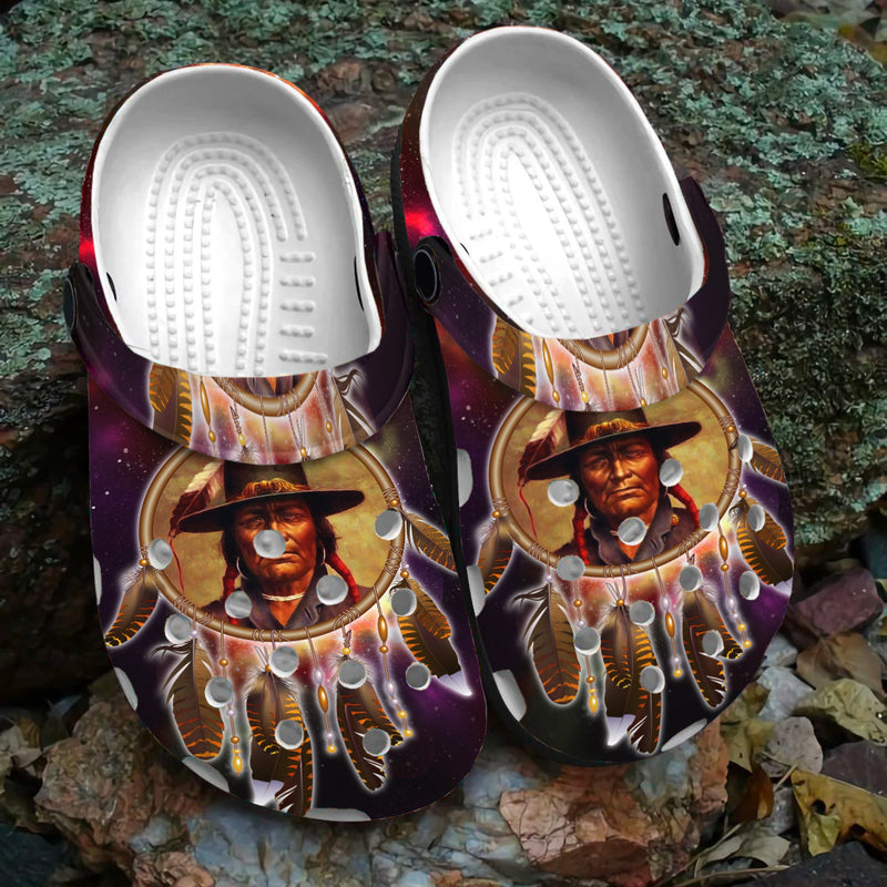 Native Pattern Clog Shoes For Adult and Kid 89106 New