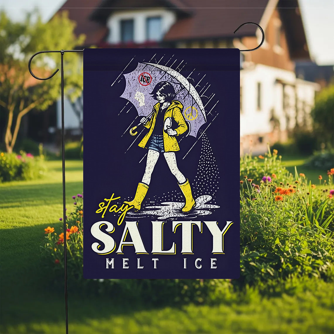 Stay Salty Melt Ice Garden Flag