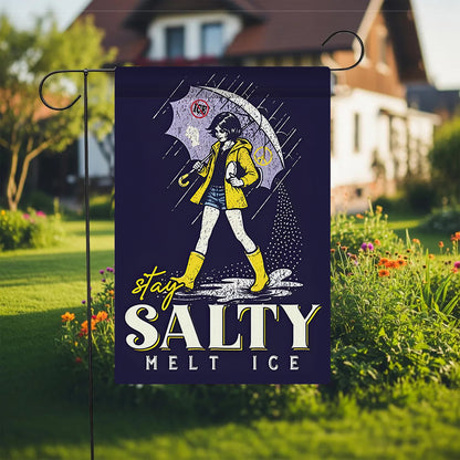Stay Salty Melt Ice Garden Flag