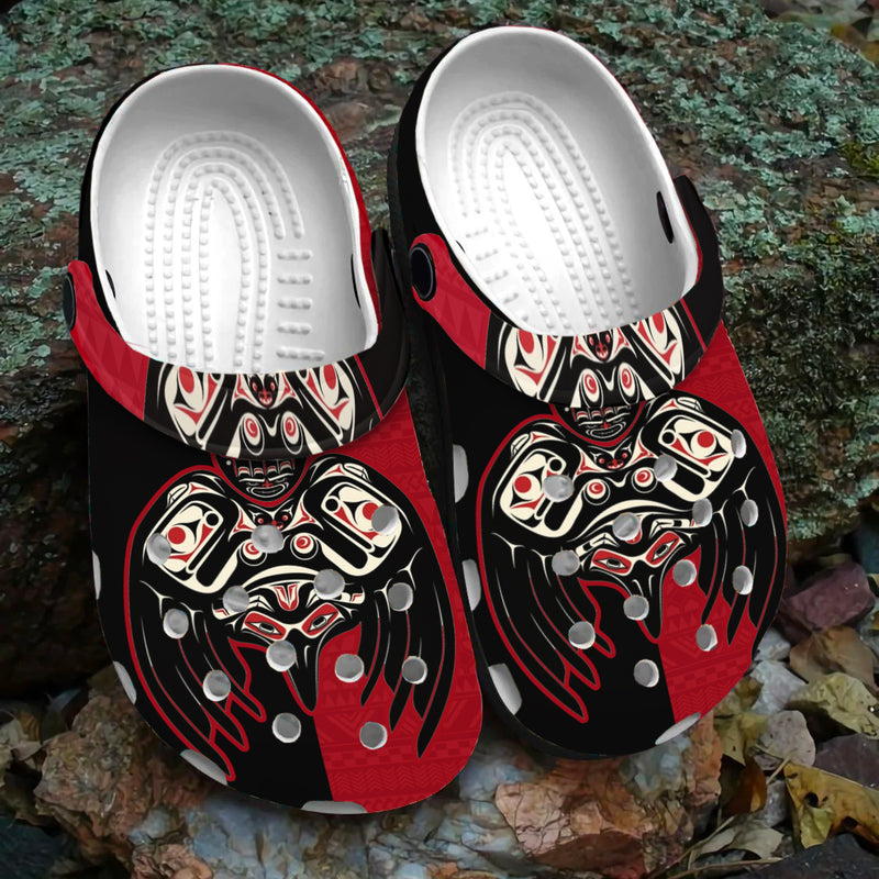 Native Pattern Clog Shoes For Adult and Kid 89108 New