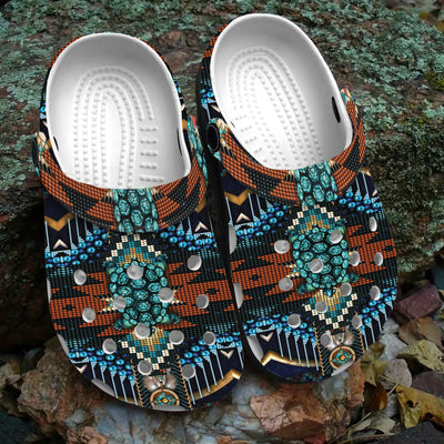 Native Pattern Clog Shoes For Adult and Kid 89237 New