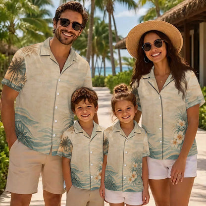 Native Eagle Haida Pattern Hawaiian Shirt for Adults & Kids