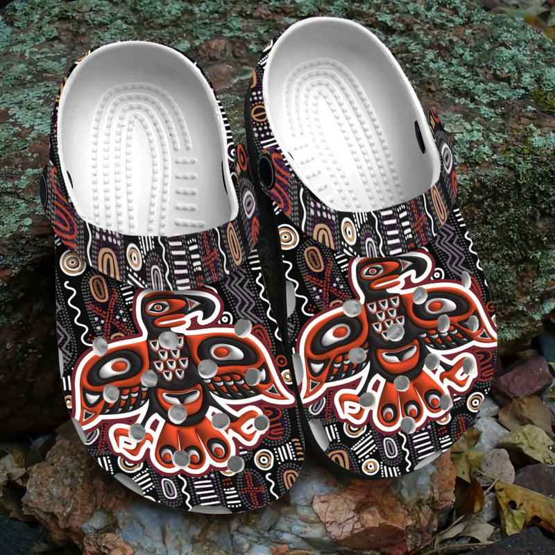 Native Pattern Clog Shoes For Adult and Kid 89111 New