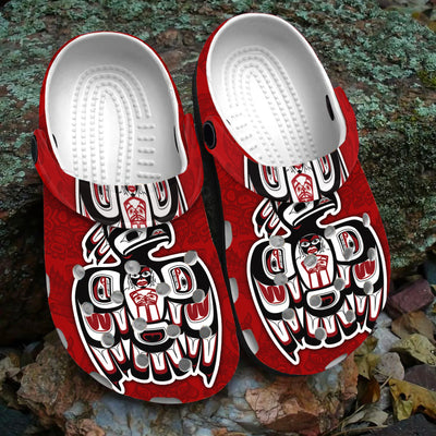 Native Pattern Clog Shoes For Adult and Kid 89110 New