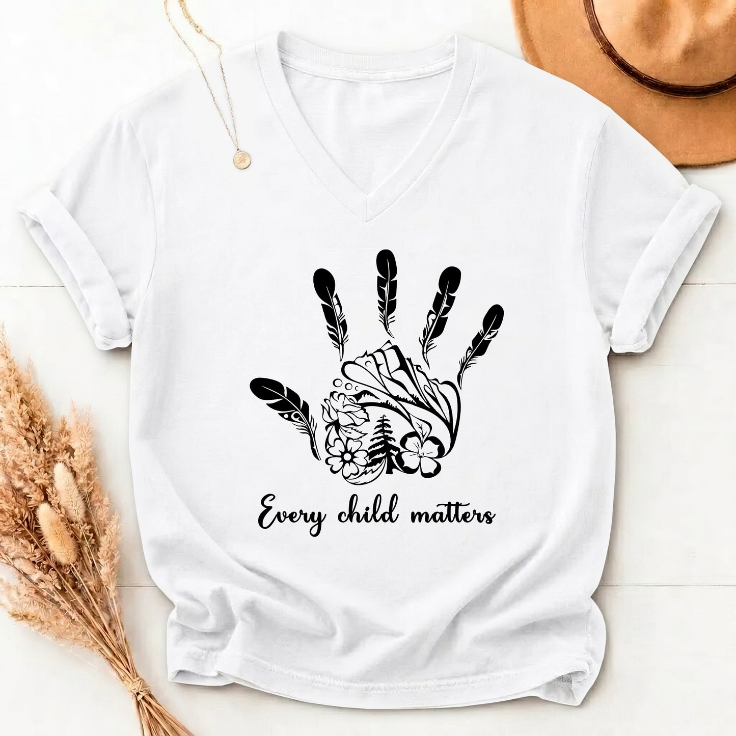 Handprints We Remember Orange Shirt