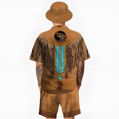 Native Pattern Hawaiian Shirt New - 86001