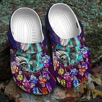 Native Pattern Clog Shoes For Adult and Kid 89105 New