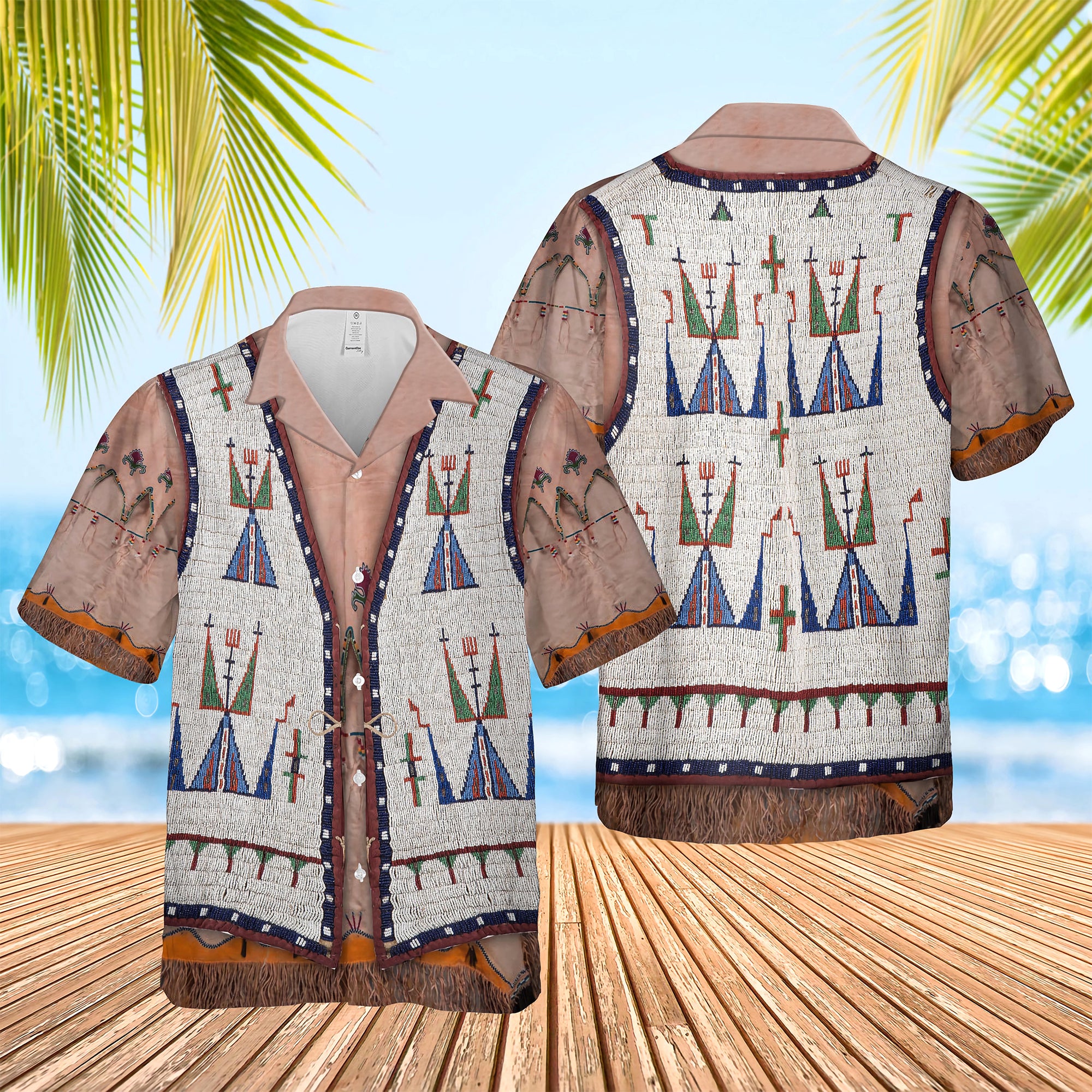 Native Pattern Hawaiian Shirt NBD