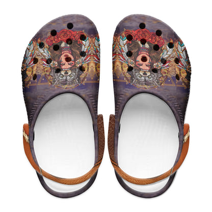 Native Pattern Clog Shoes For Adult and Kid 89101 New