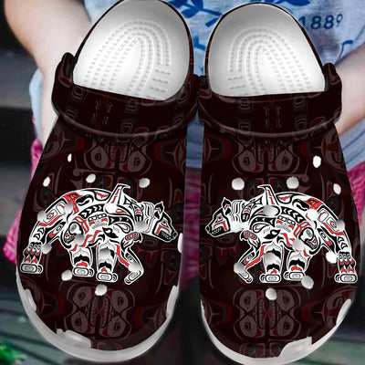 Native Pattern Clog Shoes For Adult and Kid 99129 New