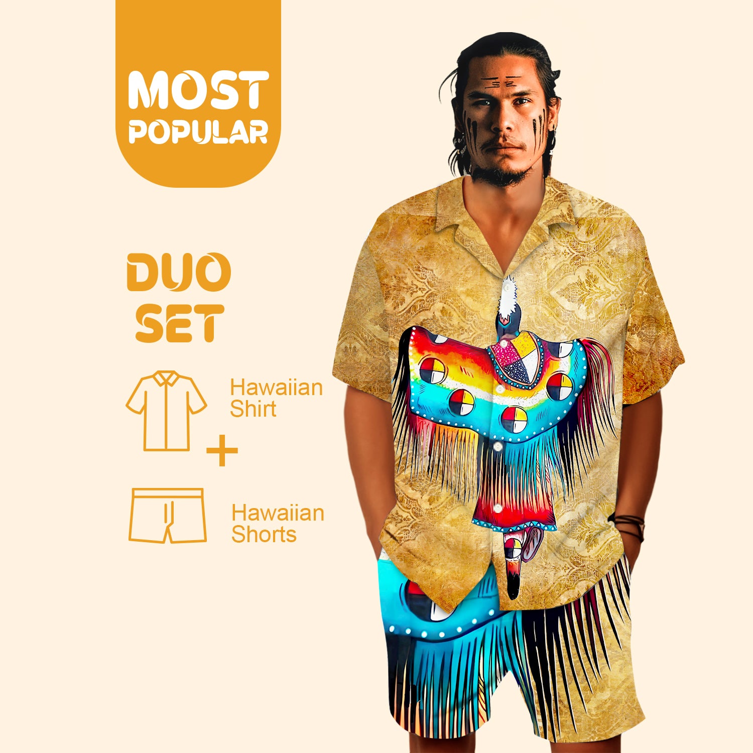 Native Pattern Hawaiian Shirt New - 86057