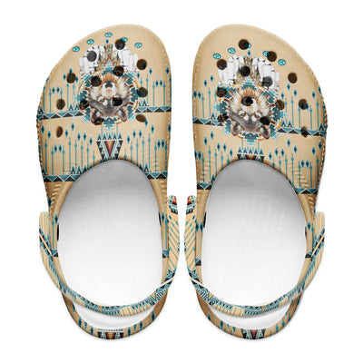 Native Pattern Clog Shoes For Adult and Kid 89161 New