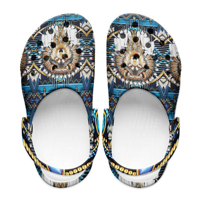 Native Pattern Clog Shoes For Adult and Kid 89141 New