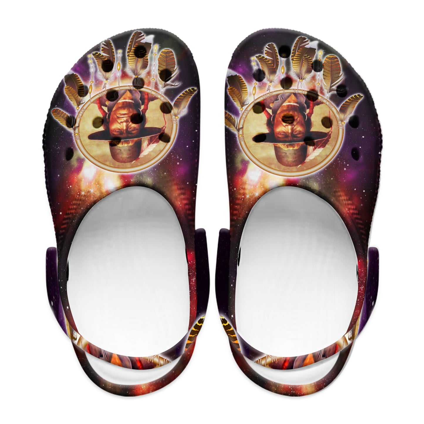 Native Pattern Clog Shoes For Adult and Kid 89106 New