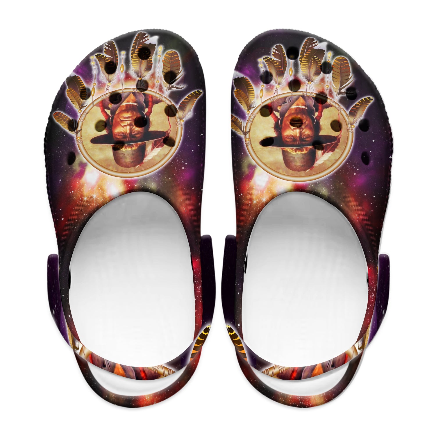 Native Pattern Clog Shoes For Adult and Kid 89106 New