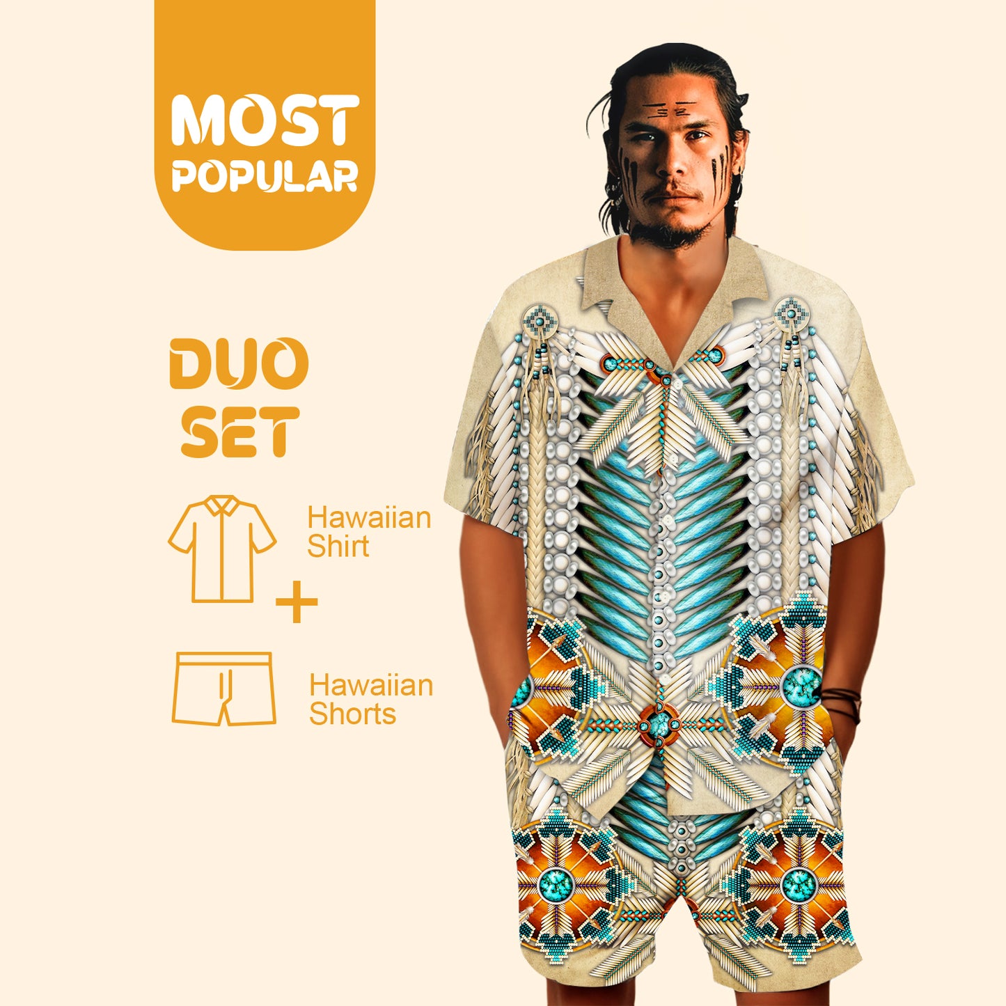 Native Pattern Hawaiian Shirt New - 86002