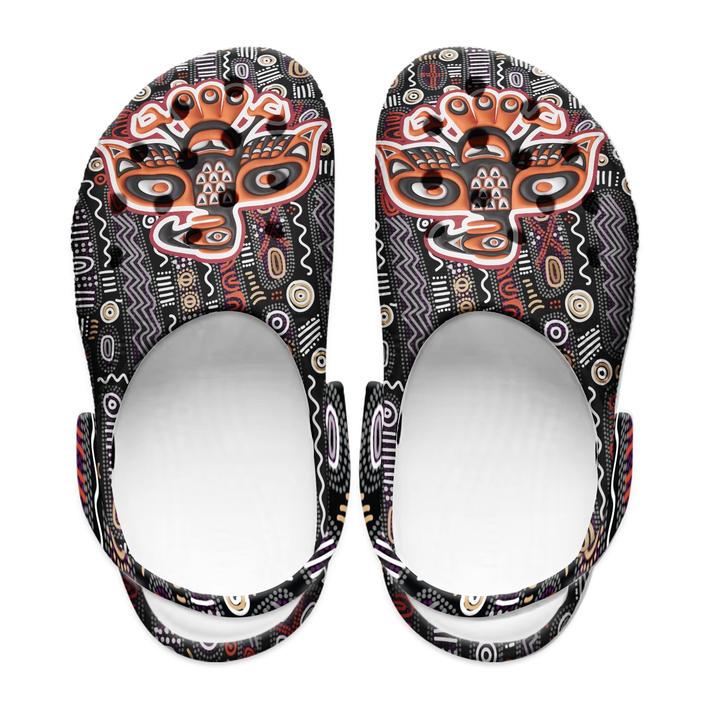Native Pattern Clog Shoes For Adult and Kid 89111 New