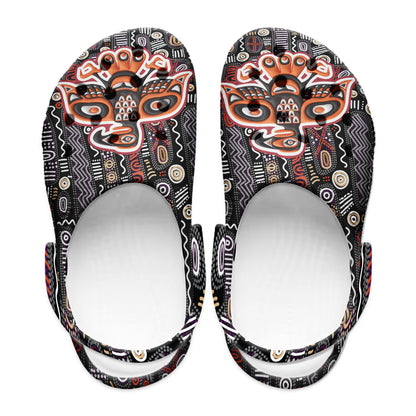 Native Pattern Clog Shoes For Adult and Kid 89111 New