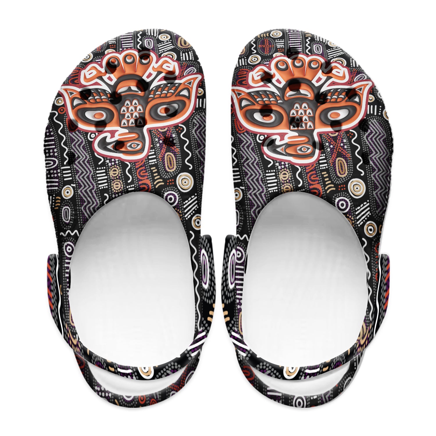 Native Pattern Clog Shoes For Adult and Kid 89111 New