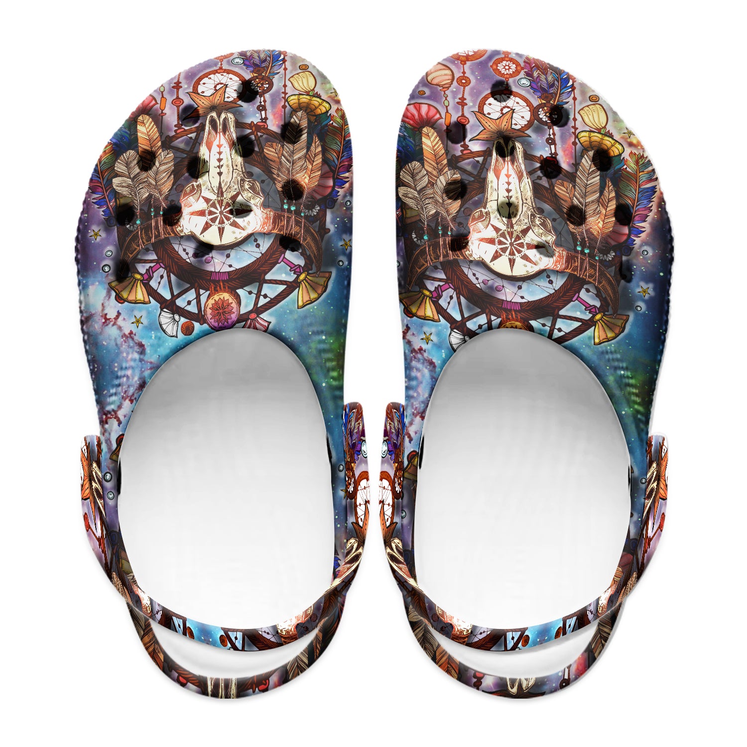 Native Pattern Clog Shoes For Adult and Kid 89177 New