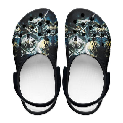 Native Pattern Clog Shoes For Adult and Kid 89137 New