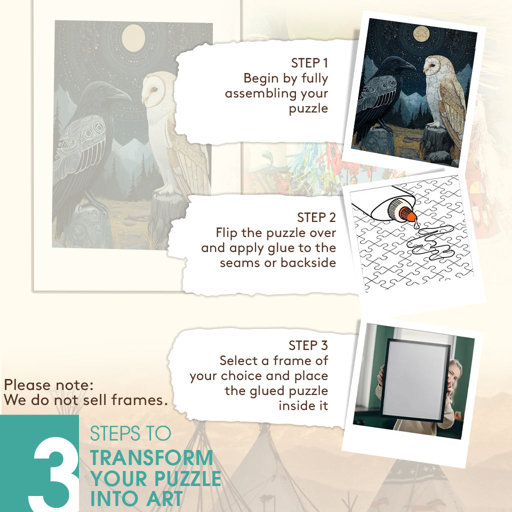 When Night Speaks to Dawn – Wooden Jigsaw Puzzle (300 / 500 / 1000 Pieces)